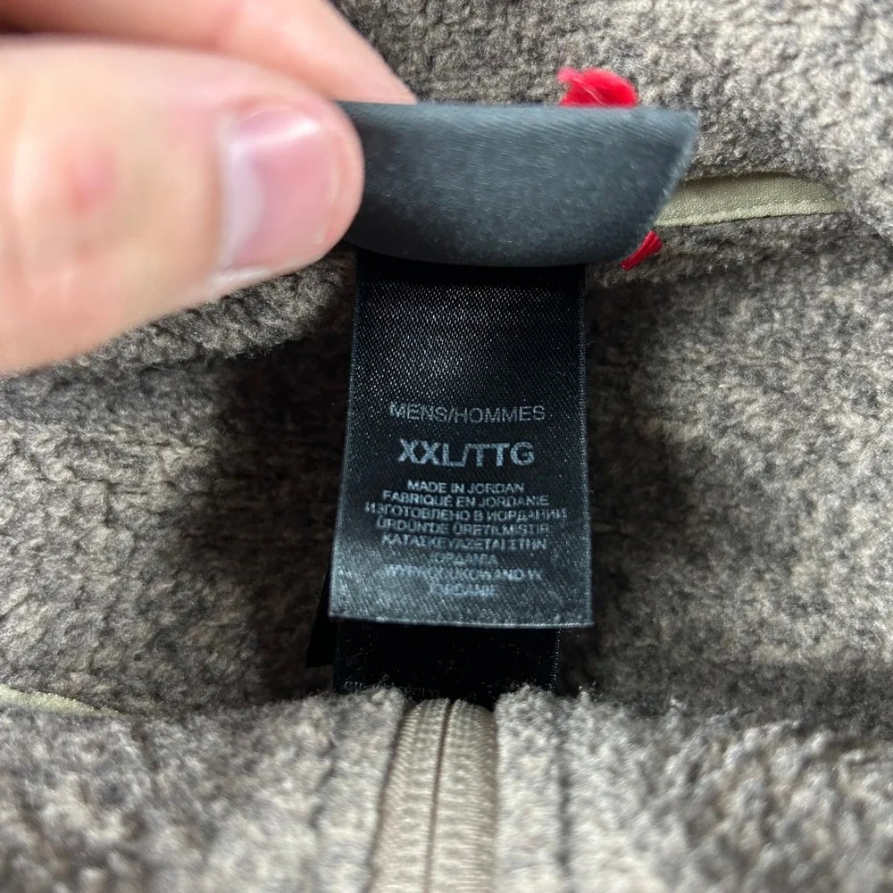 The North Face Gordon Lyons Pullover Mens XXL‎ Brown Heather Fleece Quarter Zip